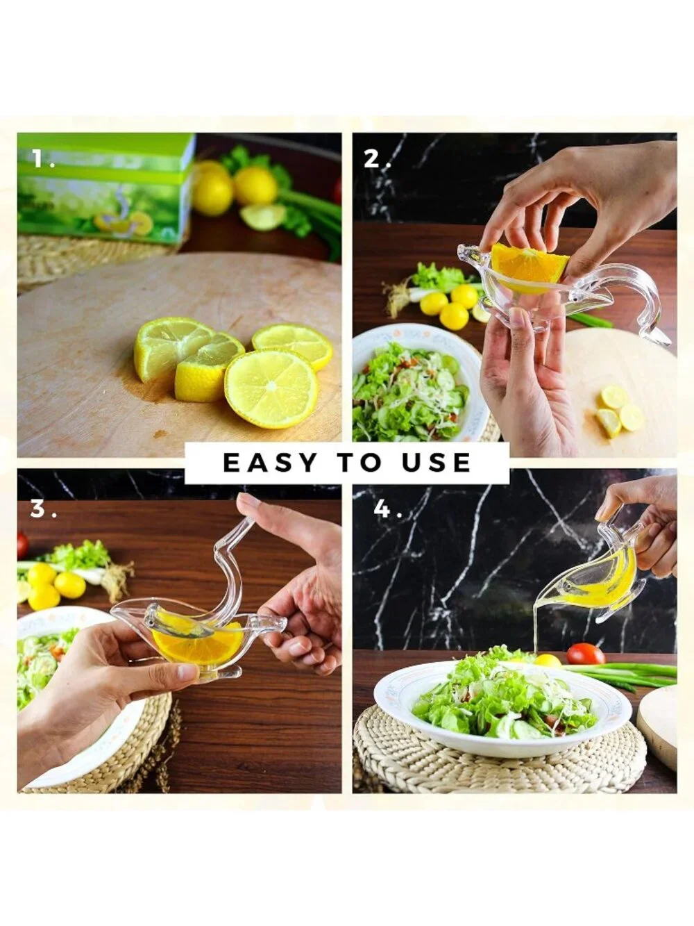 Acrylic Bird Lemon Squeezer – Citrus Juicer Fun Bird Design Kitchen & Bar Gadget